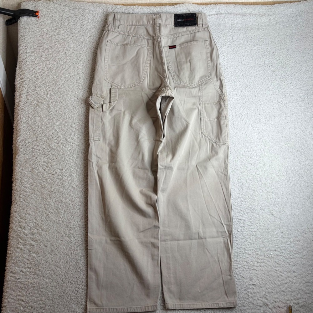 Vintage FUBU The Collection Carpenter Pants Tan 32x34 (30x31) Baggy 90s Y2K